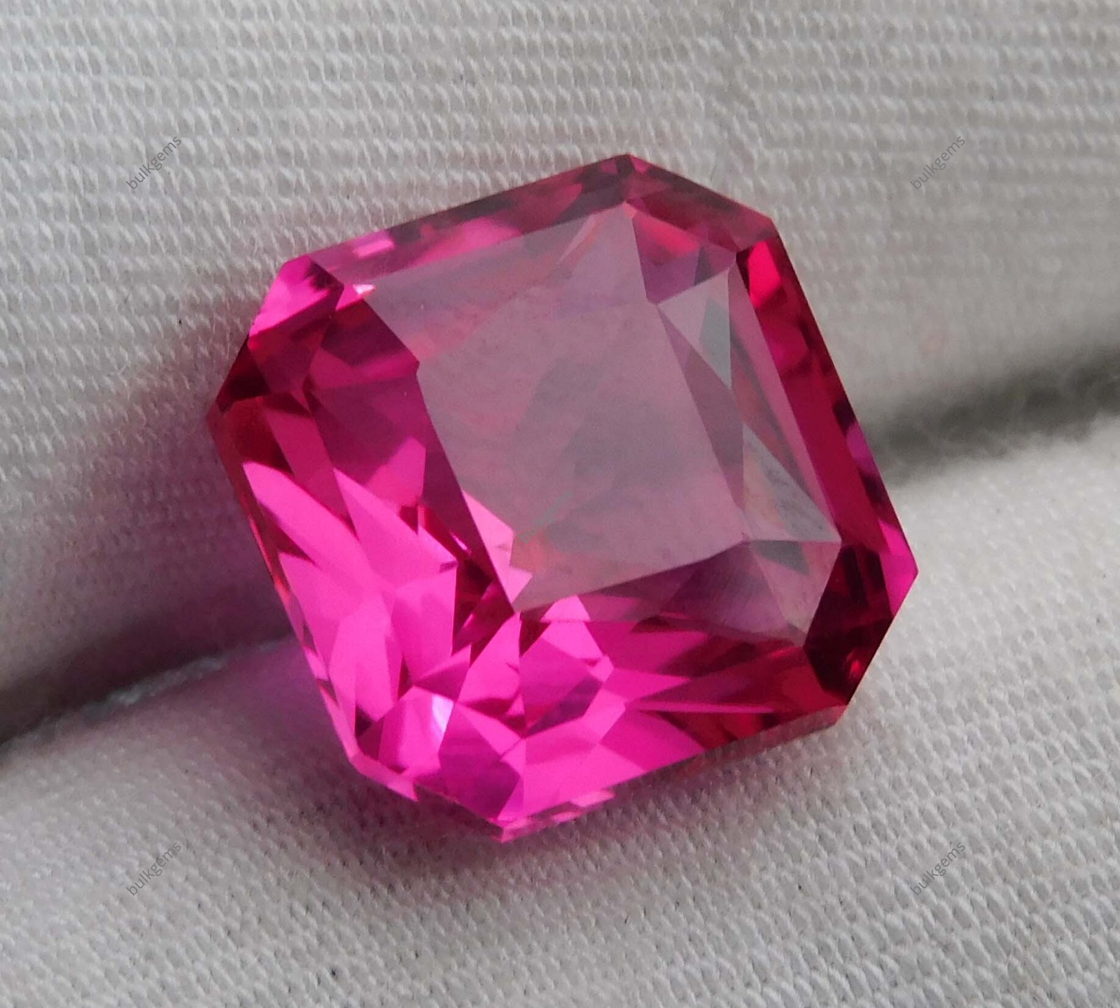 10.45 Ct Rare Natural Pink Sapphire Square Cut Certified Loose Gemstone