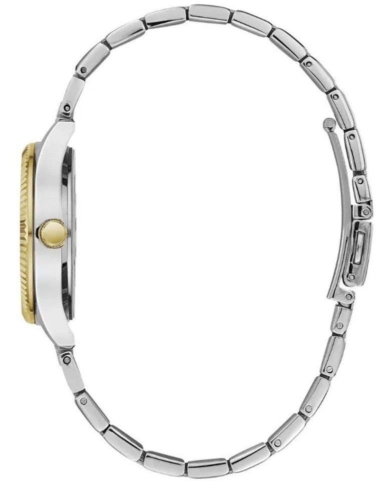 Caravelle by Bulova Women’s Two-Tone Stainless Steel Watch 45M112, Silver Dial
