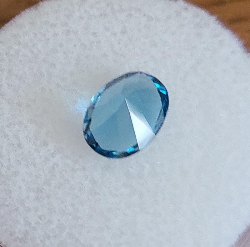 Blue Topaz 1.58 Ct Oval Natural Swiss Blue Topaz 8 X 6 mm Loose Stone Gemstone