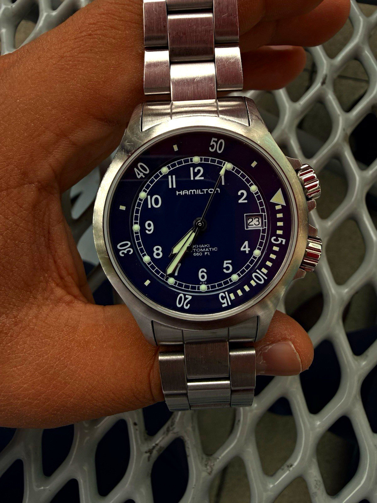 Hamilton Khaki Navy Automatic Blue Dial (H77515143) – Recently Serviced