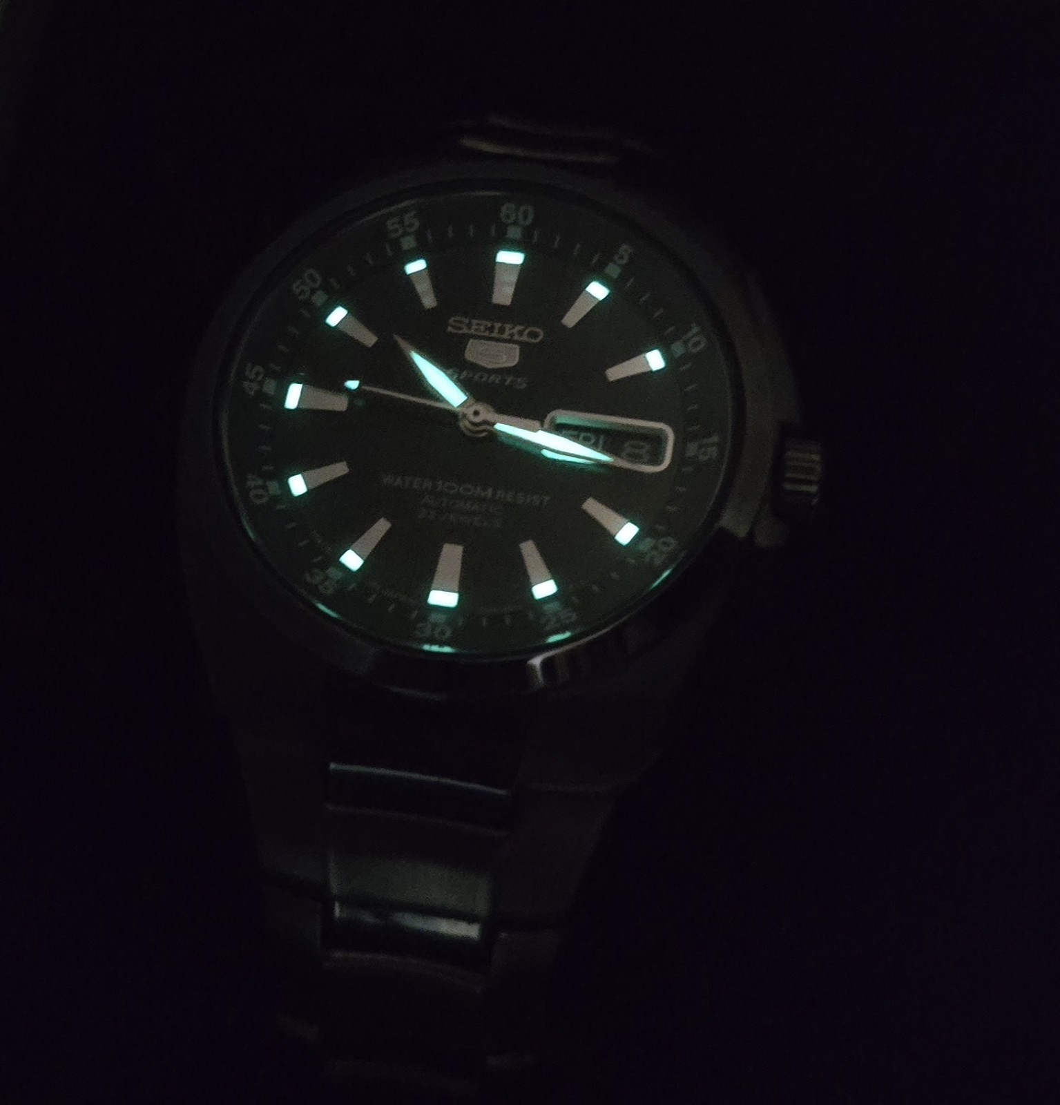 Seiko 5 Sports SNZD49J1 Black Automatic Men’s Watch – Very Good Condition Japan