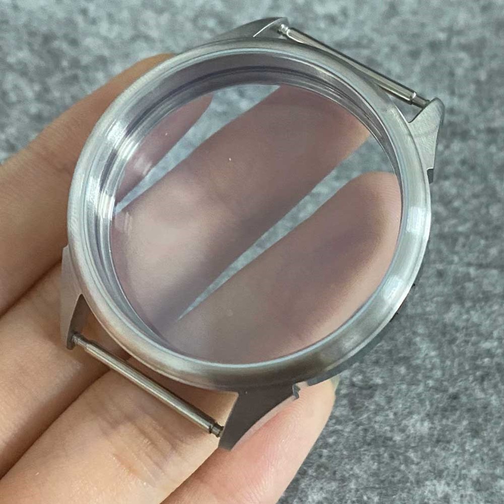 42mm Stainless Steel Mineral Glass Watch Case For ETA 6497 6498 ST3600 Movement