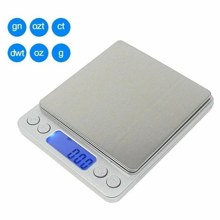 Digital Scale 3000g x 0.1g Jewelry Gold Silver Coin Gram Pocket Size Herb Grain
