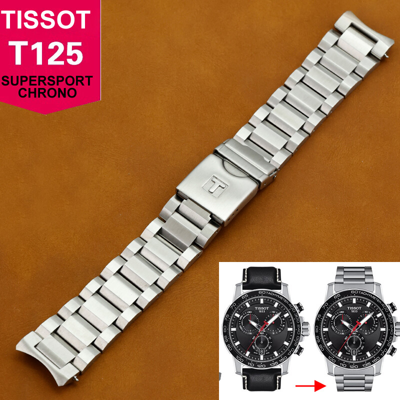 Tissot T125617A Supersport Chrono watch band Series Stainless Steel Bracelet22mm