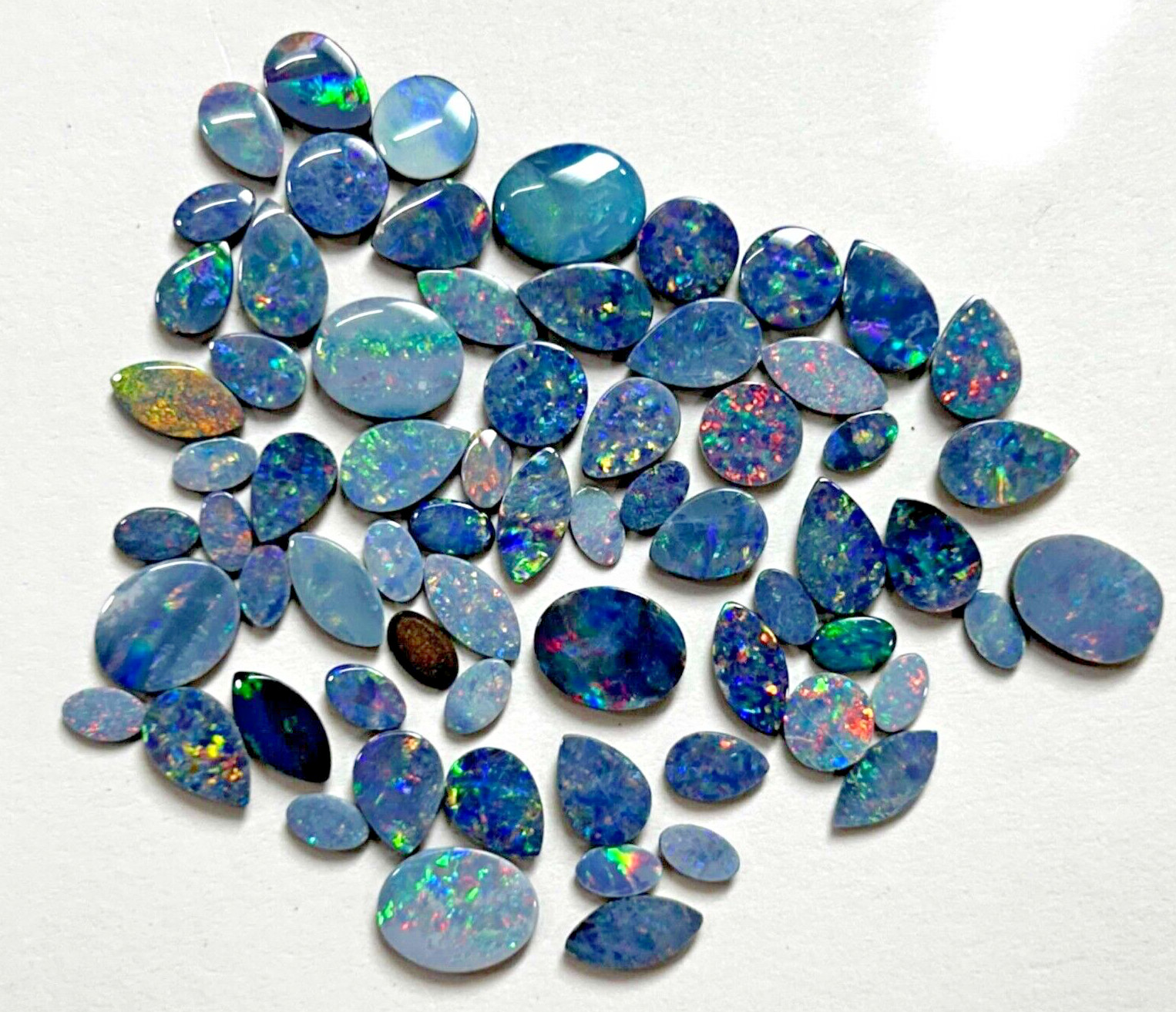 Natural Boulder Opal Mix Shape Loose Gemstone Lot 5-8 Pcs 3-10 MM 5 CT