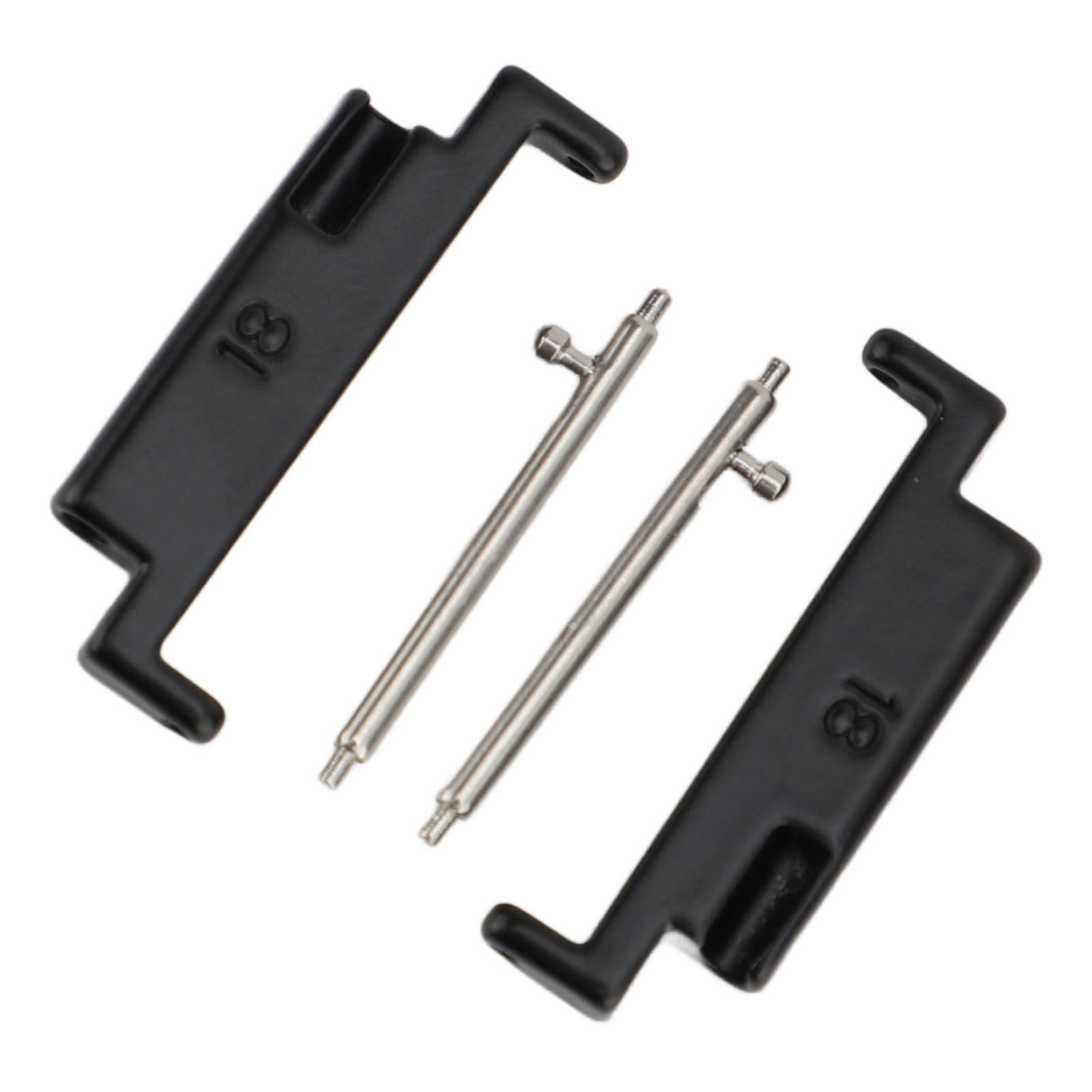1 Pair Metal Watch Band Adapter Watch Strap Connection Adapter Stainless Steel