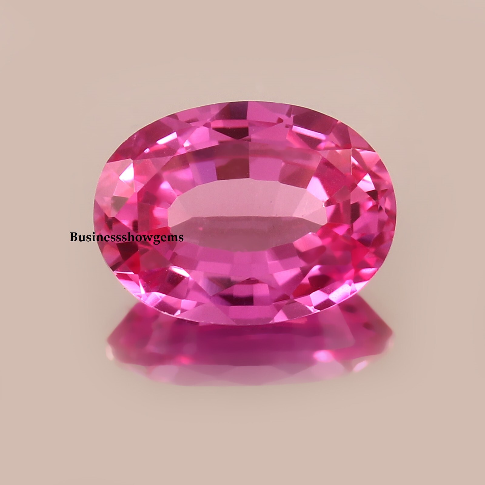 Dark Pink Sapphire Oval Cut Lab Grown Synthetic Gemstone 3×4-15x20mm, 1pcs
