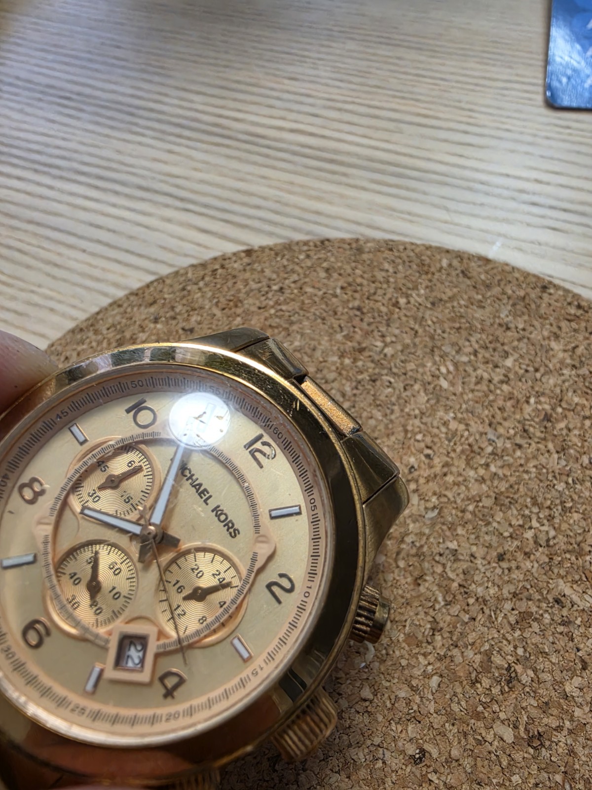 Michael Kors Rose Gold-Plated Stainless Steel Men’s Watch MK8096