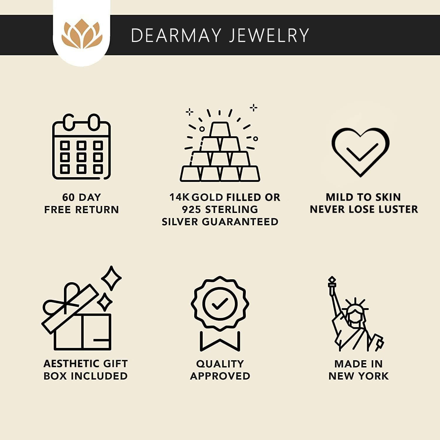 Gold Bracelets for Women Waterproof 14K Real Gold Jewelry Sets for Women Trendy