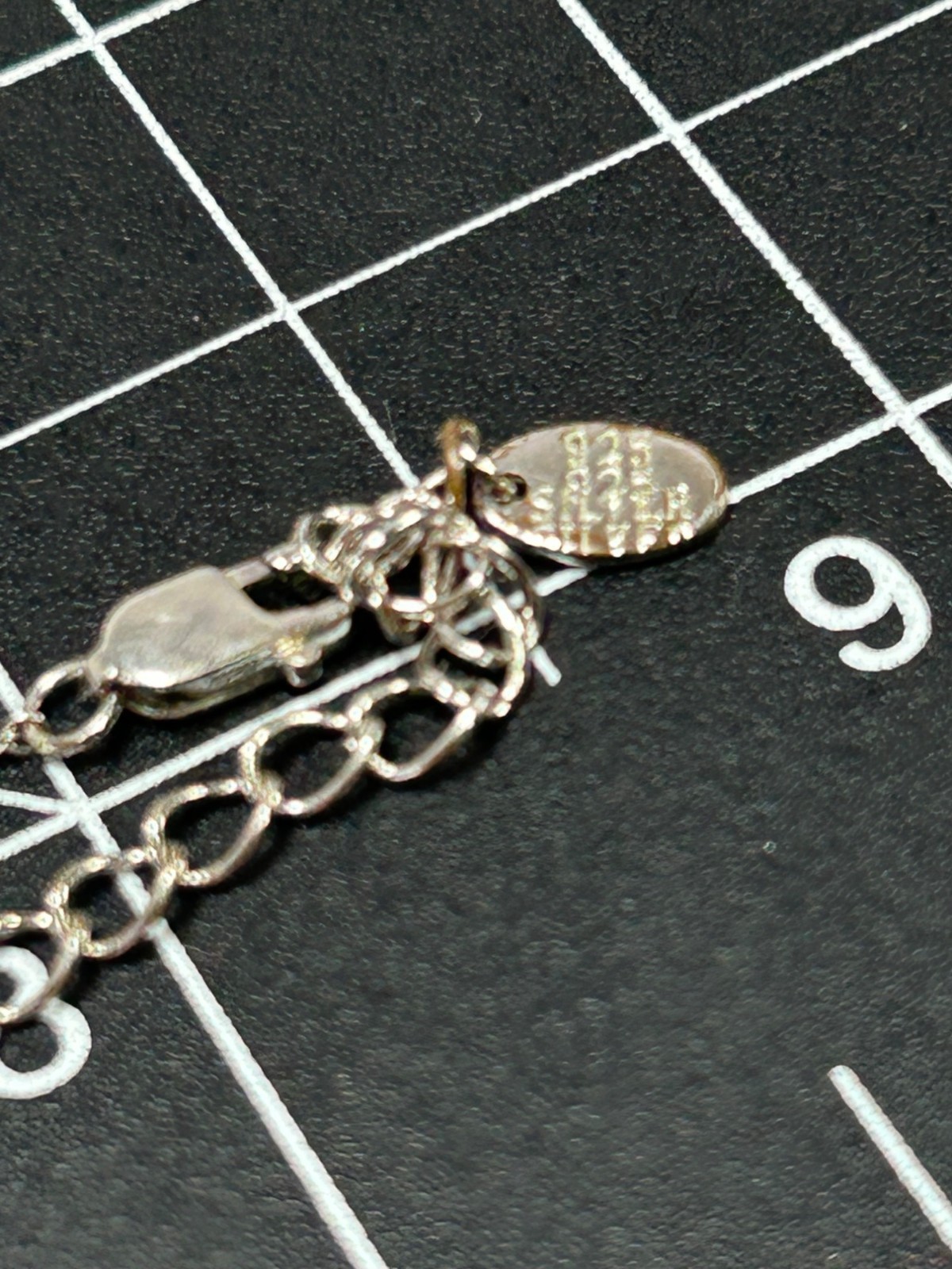 925 Sterling Silver Necklace Infinity Eternal Pendant Chainlink Genuine Diamond