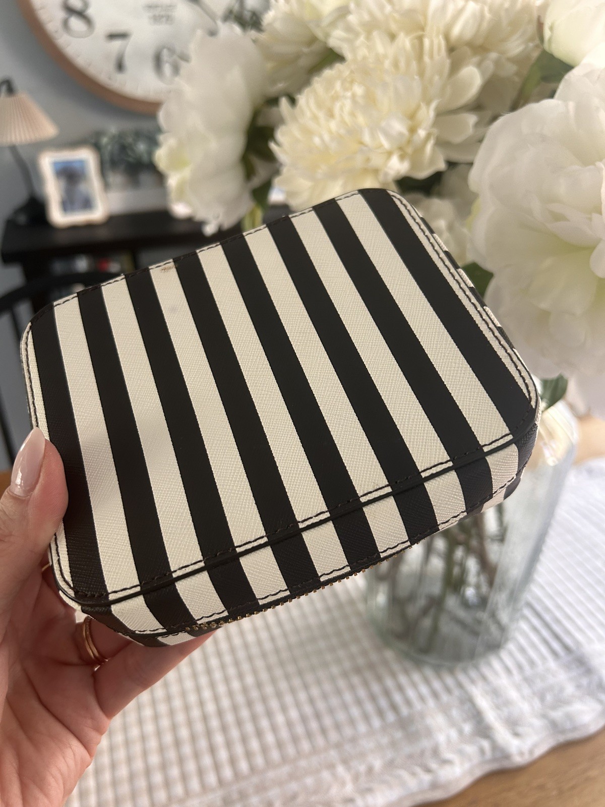 Henry Bendel Jewelry Box Zippered Stripe