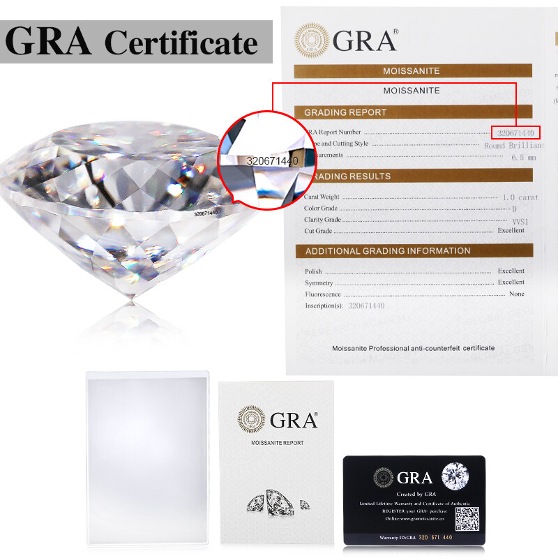 5~15mm Portuguese Cut D Color Moissanite Stone VVS1 Loose Gemstone W.Certificate