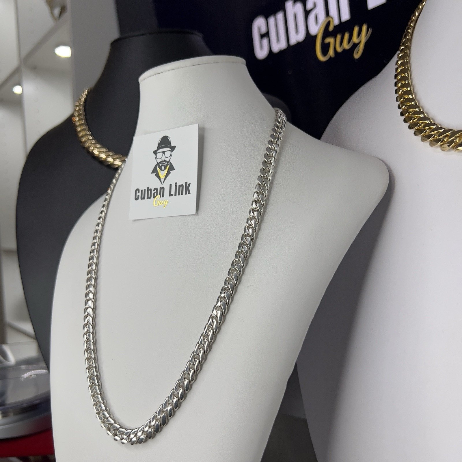 Miami Cuban Links – Handmade, Real 950 Silver, Tight Links – Necklace, Bracelet