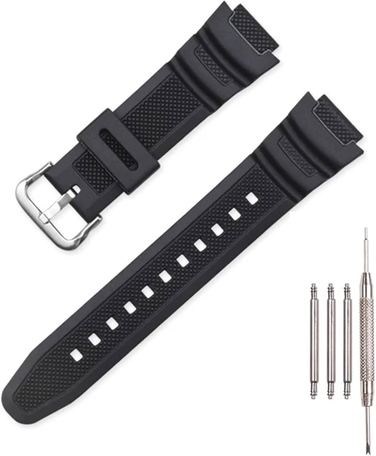 Natural Resin Strap Compatible with Casio AE-1200 AE-1300 F-108 W-216H AE-1000w