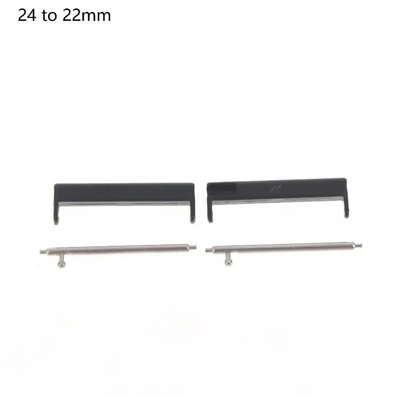 1Pair 24Mm to 22Mm/20Mm Wristband Adapter – Smartwatch Replacement Connector for