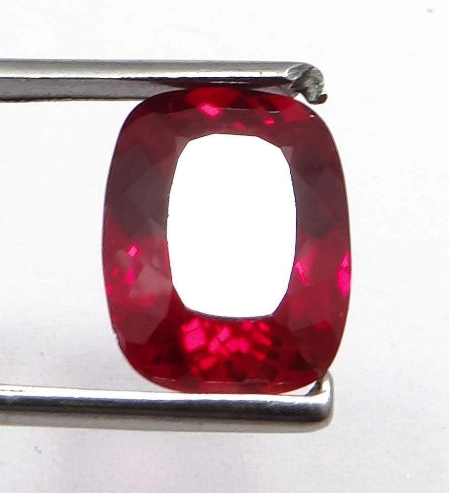 NATURAL 13.3 CTS PIGEON BLOOD RED RUBY coushion GEMSTONE CERTIFIED