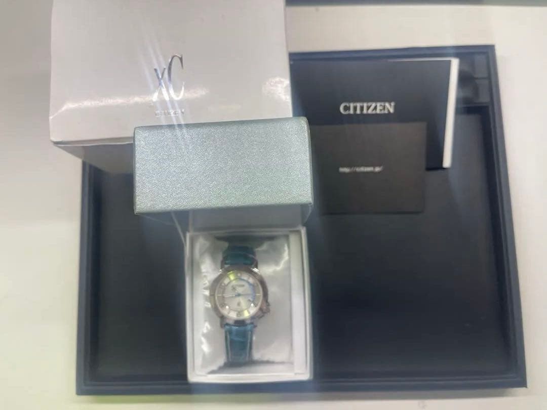 CITIZEN XC Quartz Watch, Silver/Blue