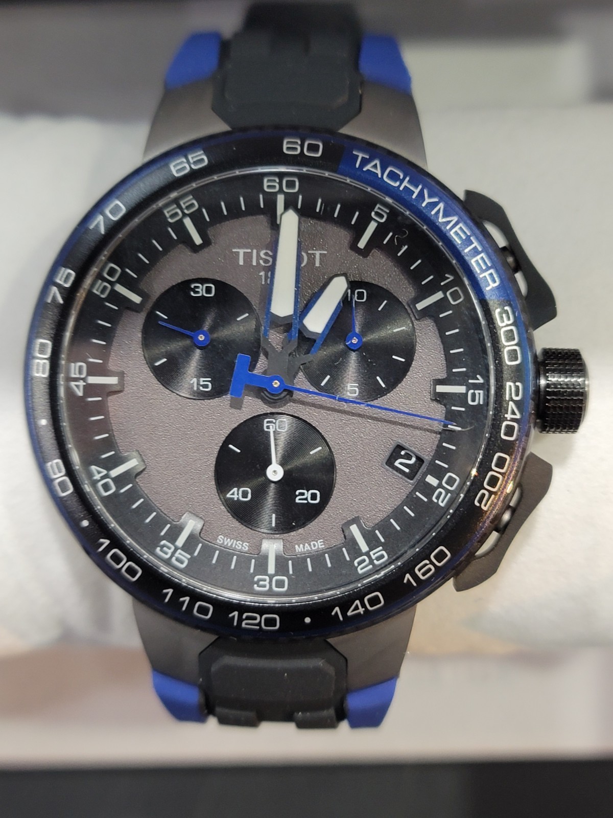 Tissot T-Race T111.417.37.441.06 Gray Dial Silicone Strap Men’s Watch New In Box
