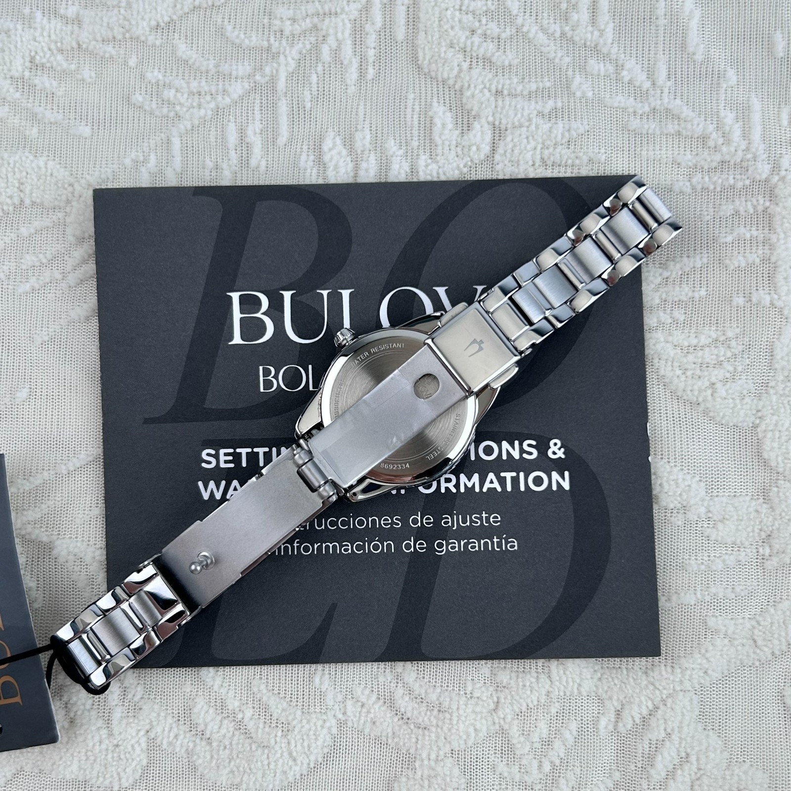 Bulova Classic Sutton Diamond Blue Dial 96P250 Women’s Quartz Watch 28MM