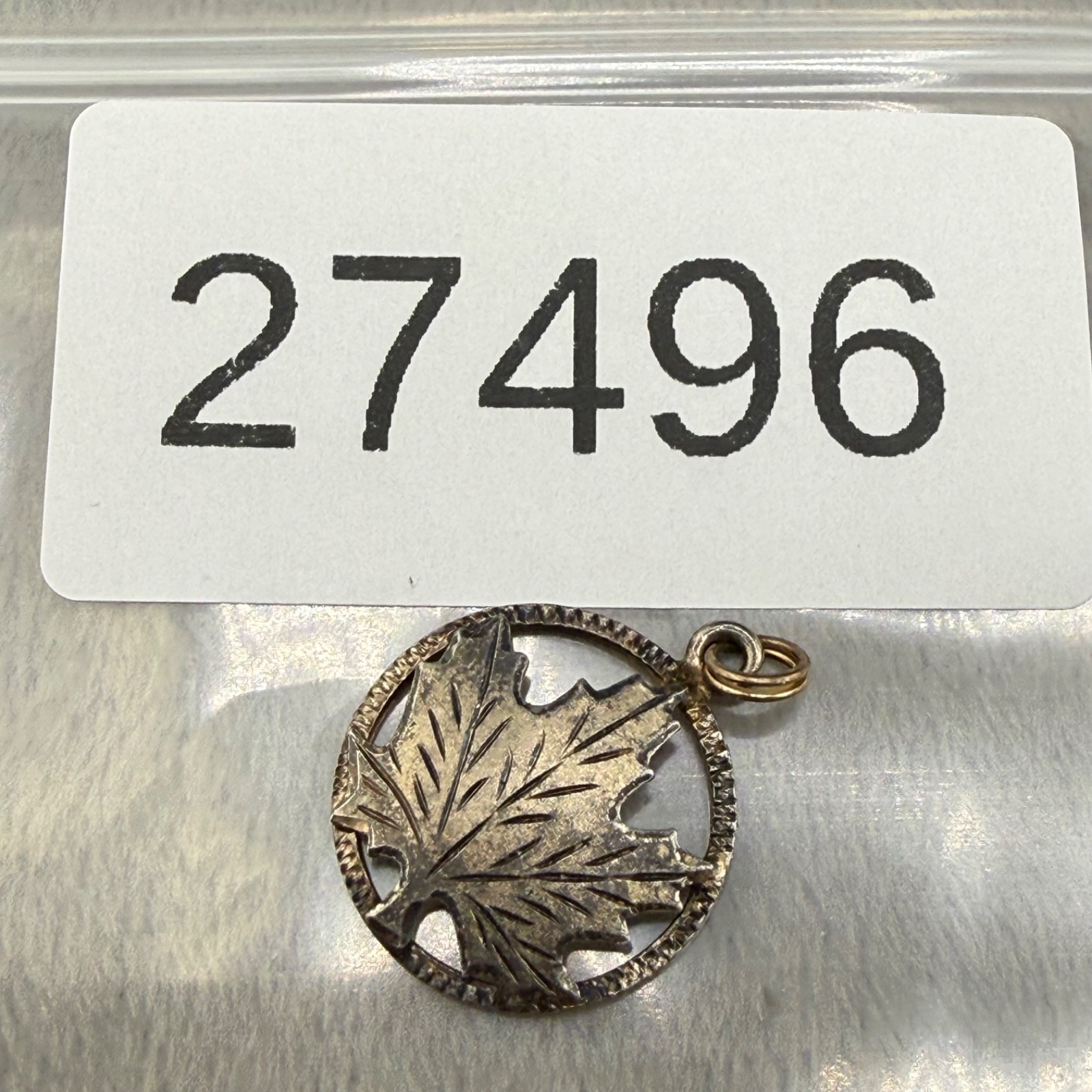 Vintage Signed Sterling Silver Maple Leaf Pendant Canada