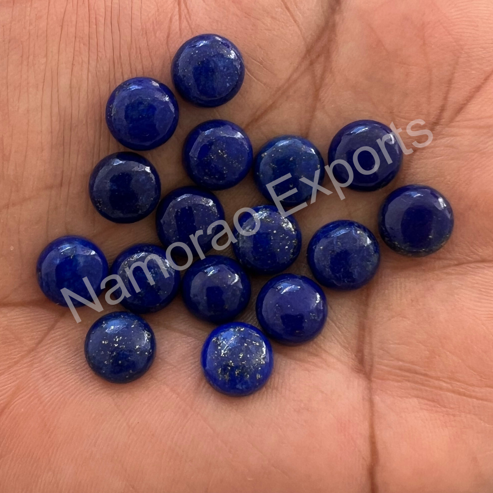 Natural Lapis Lazuli Round 3 mm to 20 mm Cabochon Loose Gemstone Lot