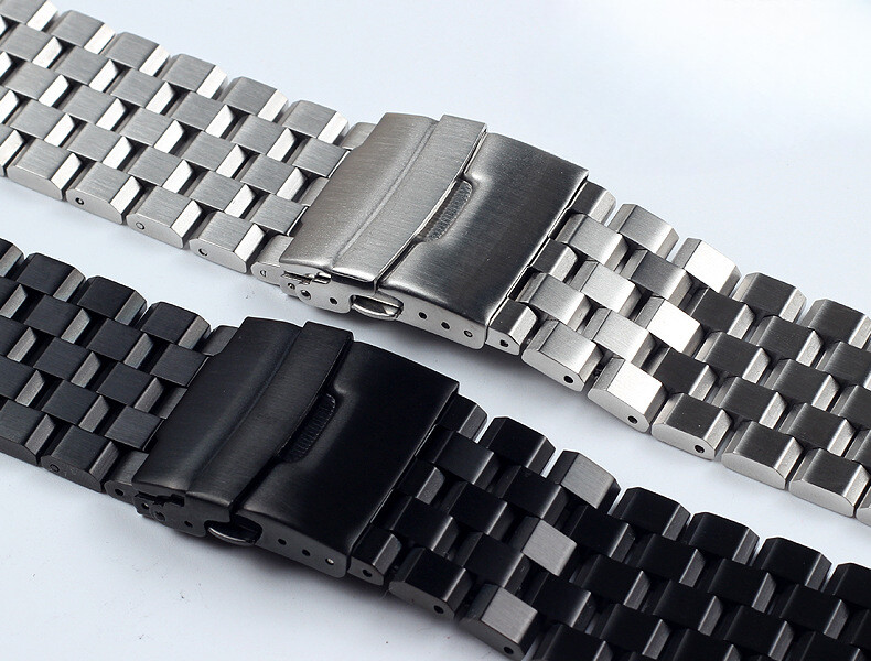 Premium Solid Stainless Steel Watch Strap Band Metal Business 18/20/22/24/26mm