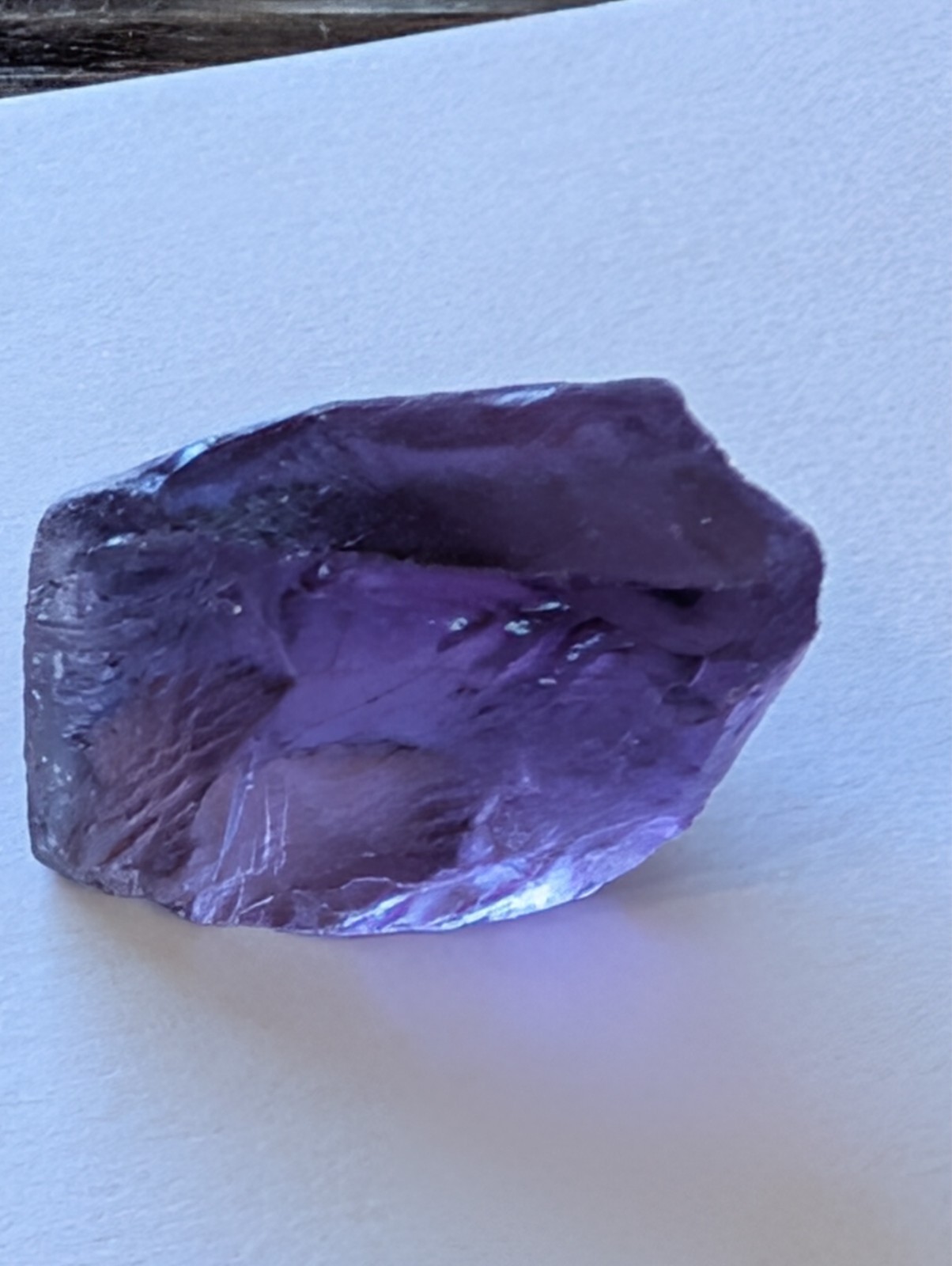 USA seller 37.17 ct top color IF flawless Amethyst facet rough specimen gemstone