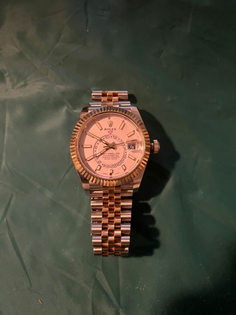 2023 Rolex Sky-Dweller 42mm 336933 Two-Tone Jubilee White Dial