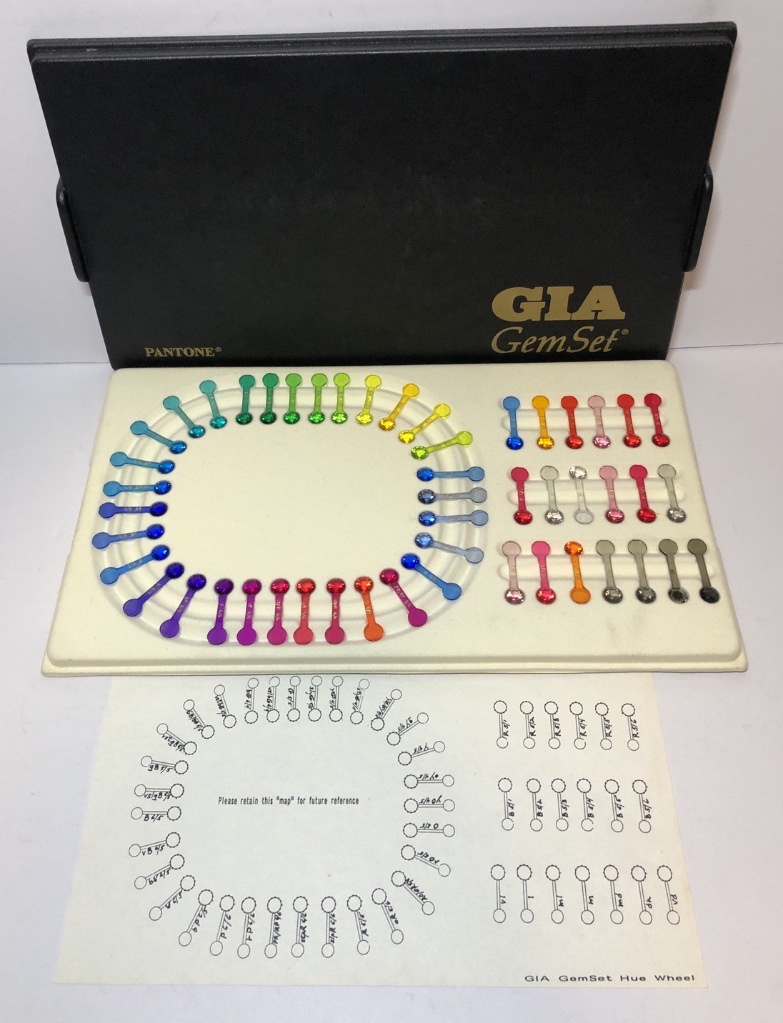COMPLETE Pantone HUE WHEEL GIA Gem Set Instruments GEMSET Jewelry Makers Tool