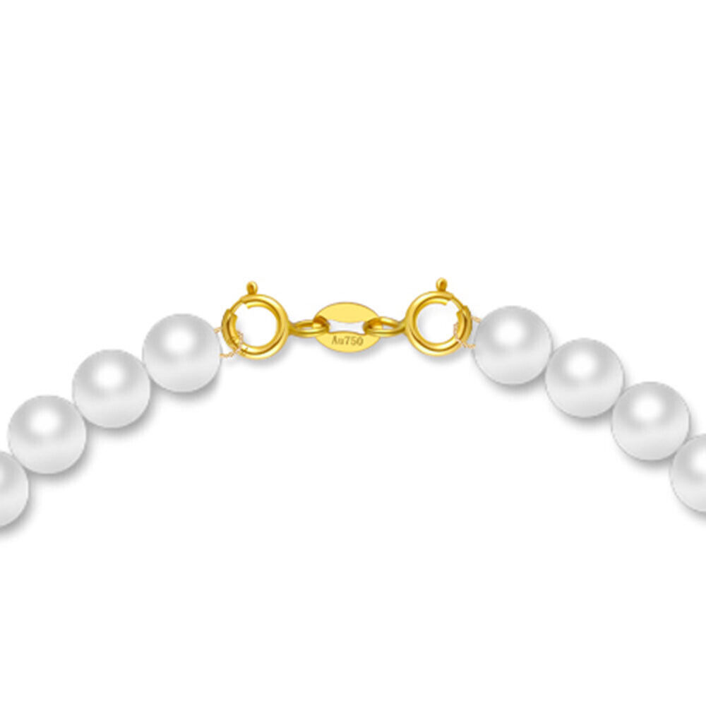 Pure 18K Yellow Rose White Gold Double Spring Clasp / for Bracelet or Necklace