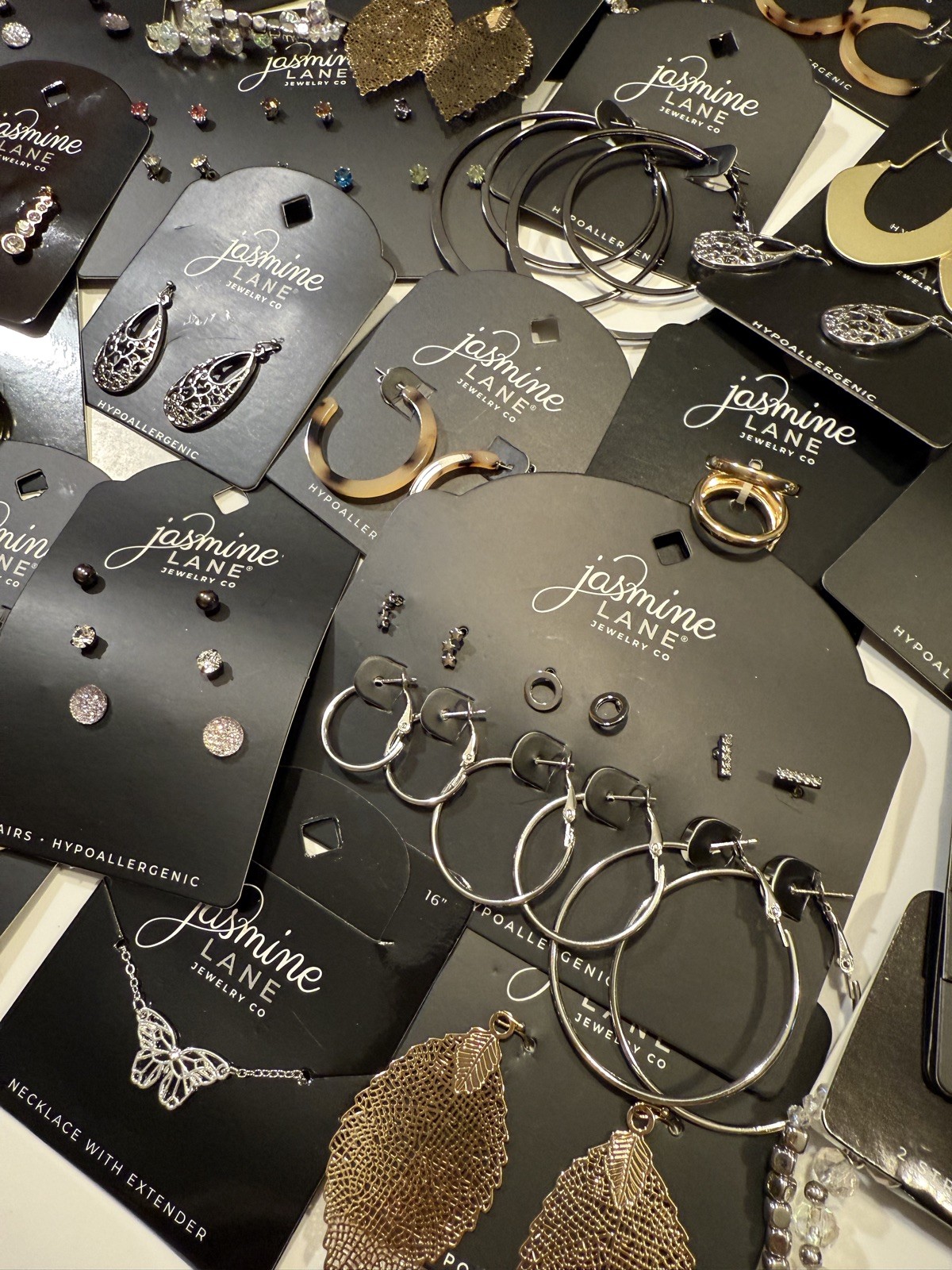 100pc Jewelry Lot Wholesale Earrings Boutique Reseller Bulk Assorted Styles