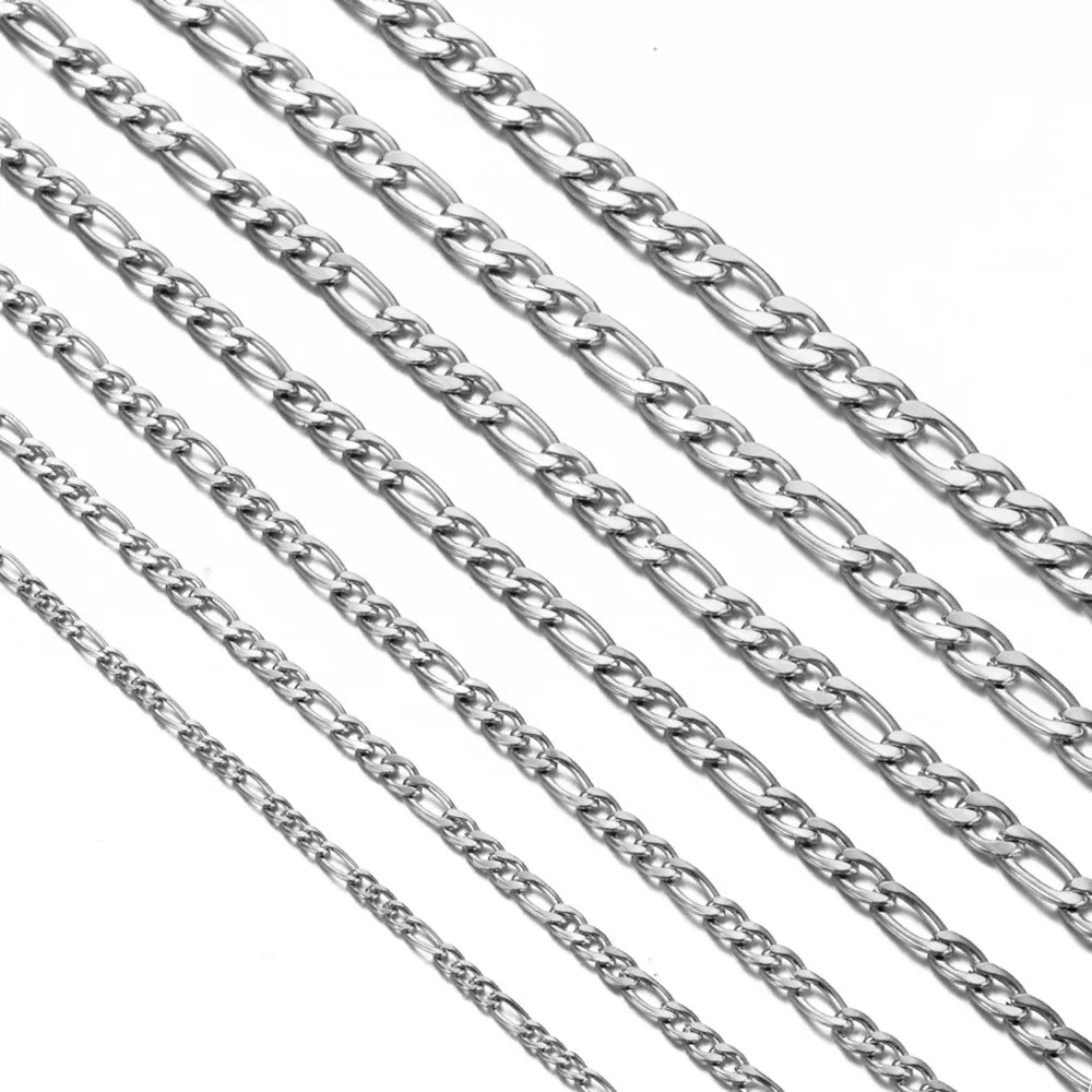 Wholesale 925 Sterling Silver Necklace 2-12Mm Width 40-75Cm Long Chain Lobster C