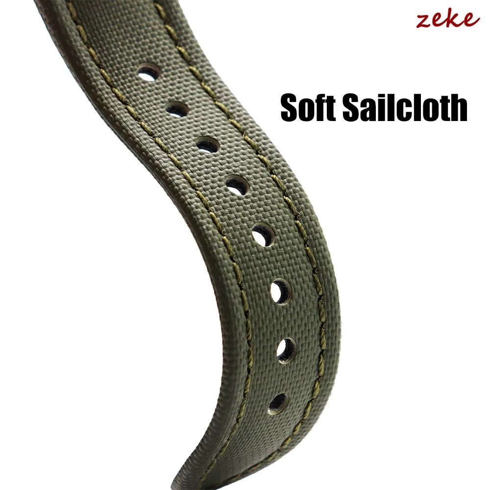 Waterproof Sailcloth Watch Band Nylon Strap Quick Release 18-22mm Durable