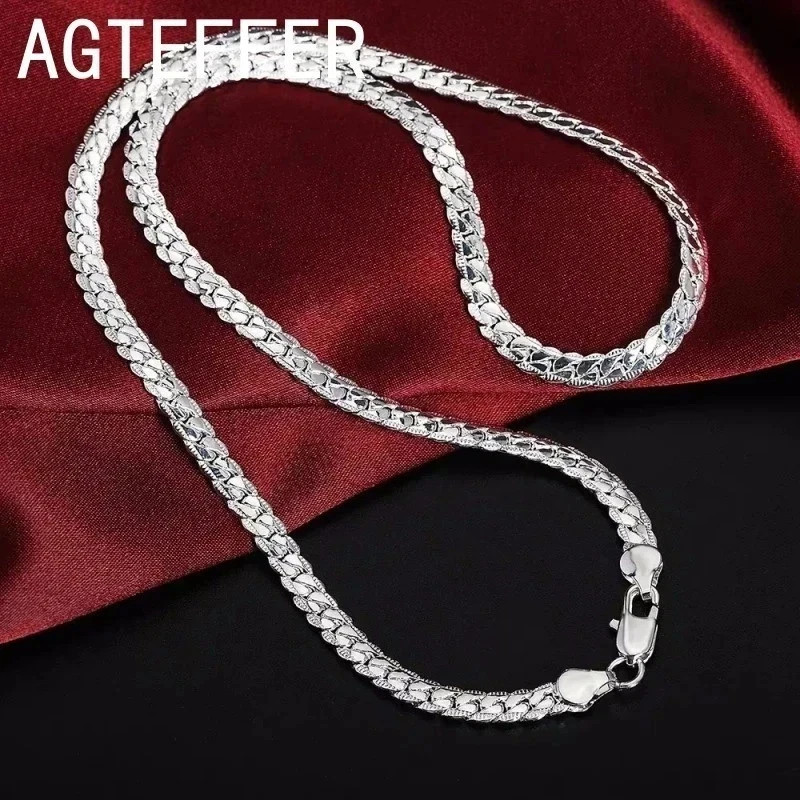 925 Sterling Silver Chain Necklace Jewelry for Women Men