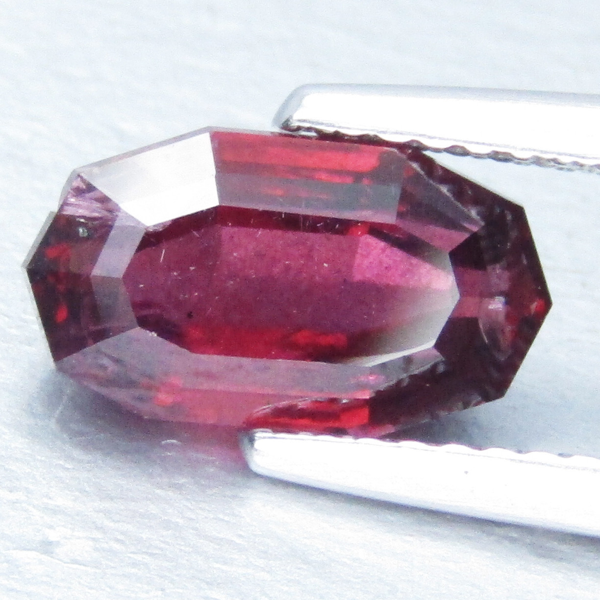 3.07Cts Nice Looking Natural Rhodolite Garnet Long Cushion Custom Cut Gemstone