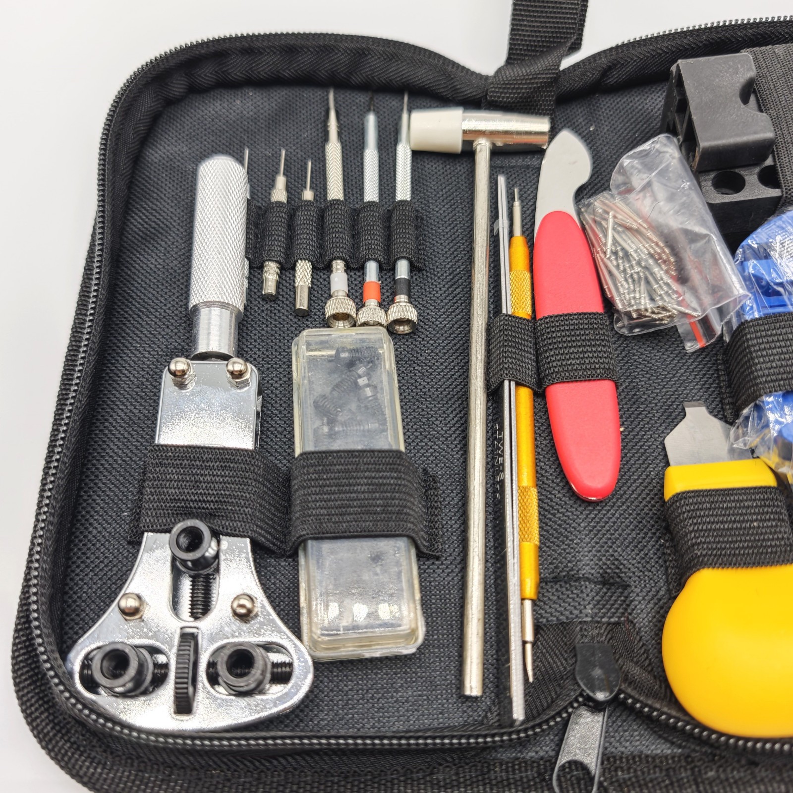147 Pcs Watch Repair Kit Watchmaker Back Case Remover Opener Link Pin Spring Bar