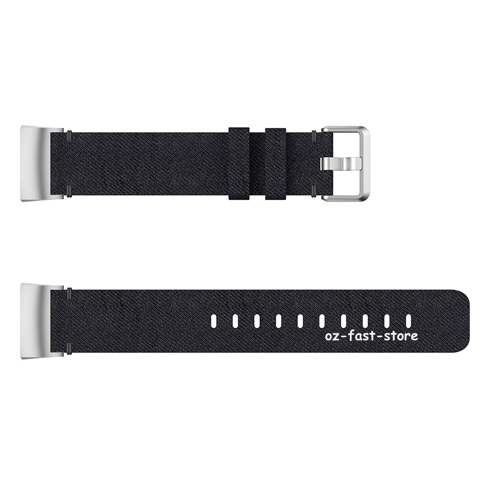 Woven Canvas Fabric Wirst Strap For Fitbit Charge 6 Band Replacement Watch Strap