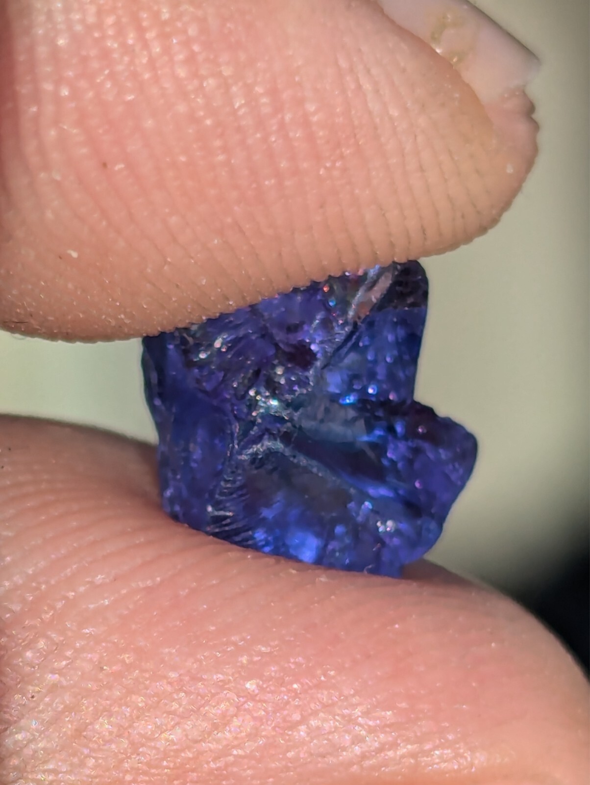 USA seller 3.96 Flawless Tanzanite IF Flawless clean facet rough gemstone