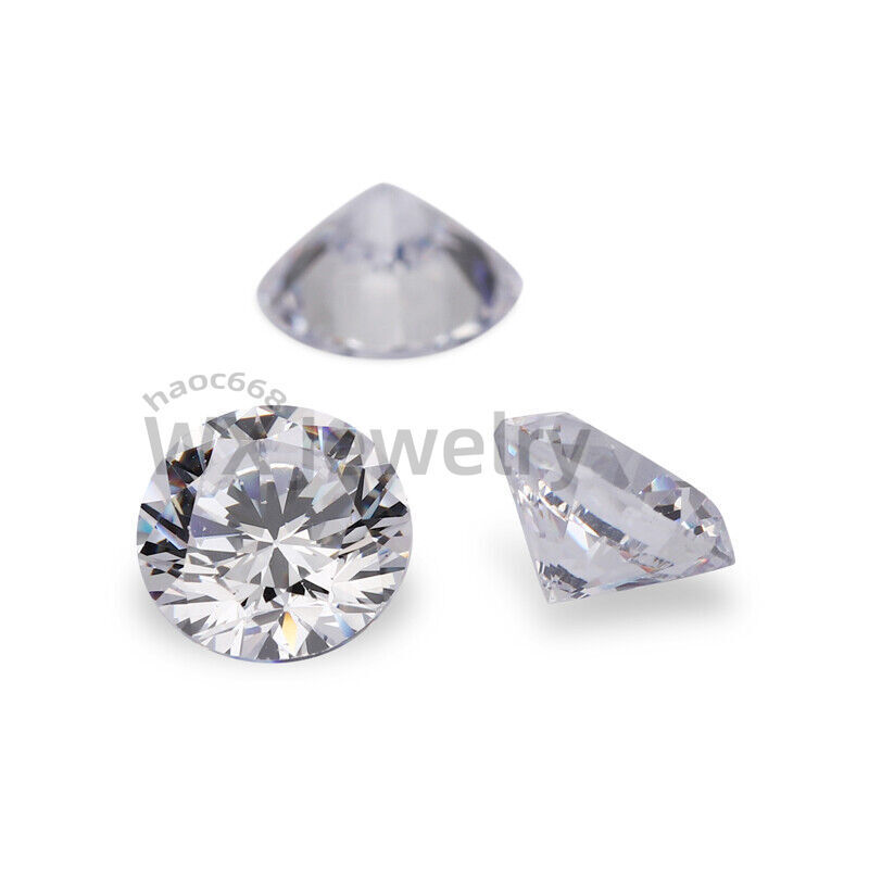 15~100mm Round White Loose CZ Stone Cubic Zirconia AAAAA Gemstone Large size
