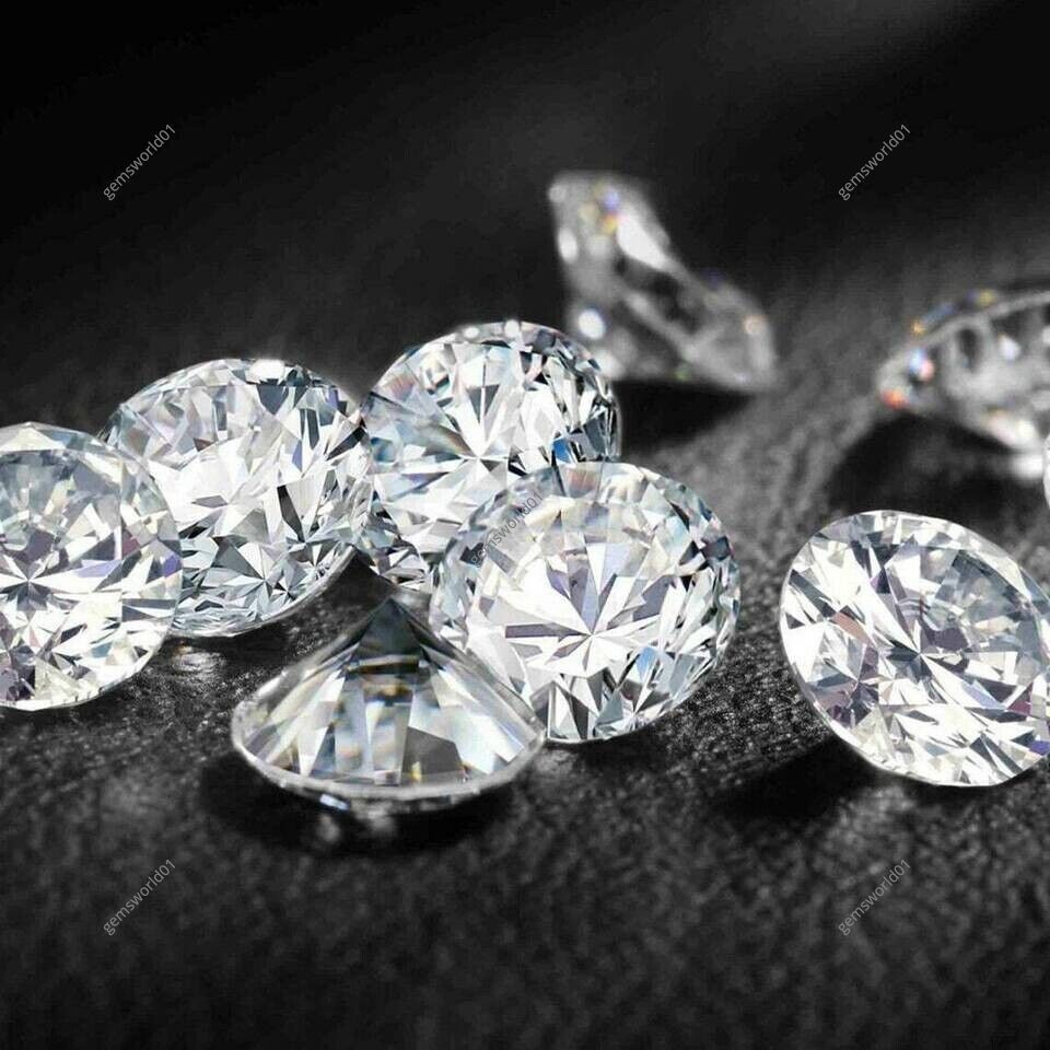 1.5 mm CVD Diamond DEF Color CVD/HPHT Lab Grown Loose Gemstones 100 PCS LOT