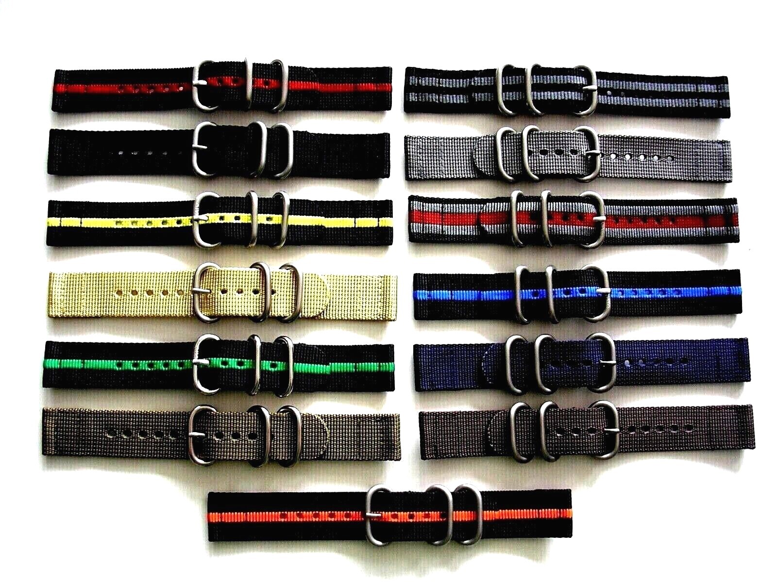 2pc NATO UTC Ballistic Nylon Military g10 army watchband sport dive strap IW USA
