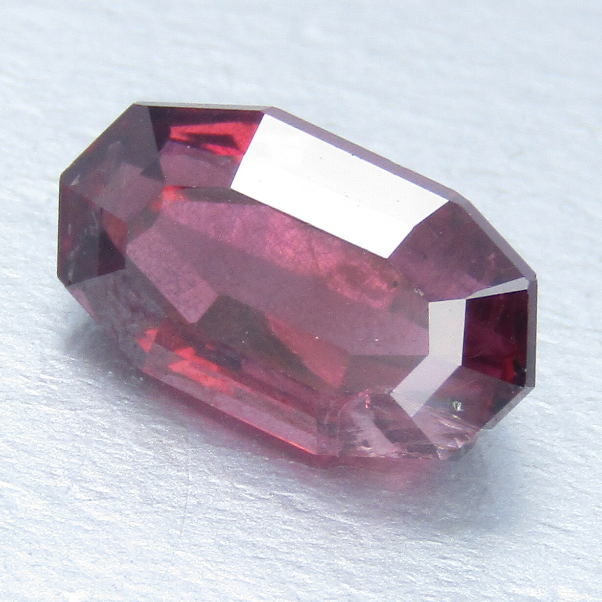 3.07Cts Nice Looking Natural Rhodolite Garnet Long Cushion Custom Cut Gemstone
