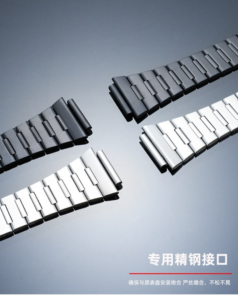 For Casio AE-1200WH AE-1300 Stainless Steel Watch Strap AE1200 W-218 Metal Band
