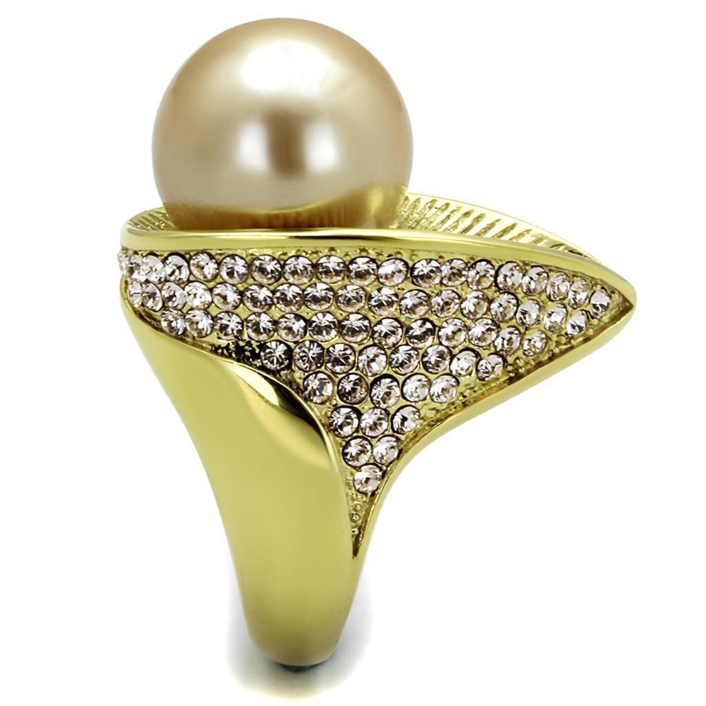 Gold Womens Ring Anillo Para Mujer y Ninos Unisex Kids 316L Stainless Steel Ring