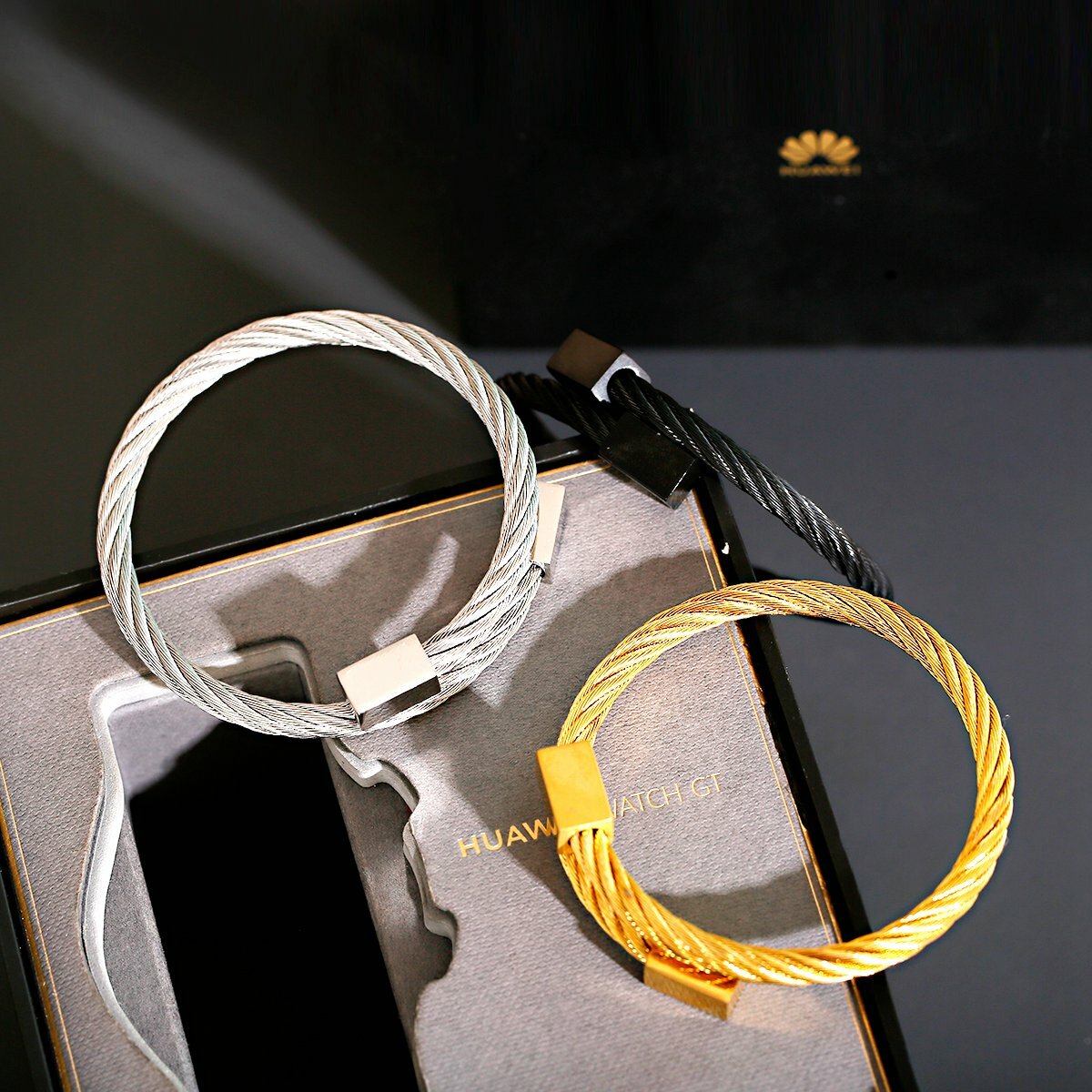 Fashion 316L Stainless Steel Bangle Waven Men Bracelets Adjustable Cuff Jewelry