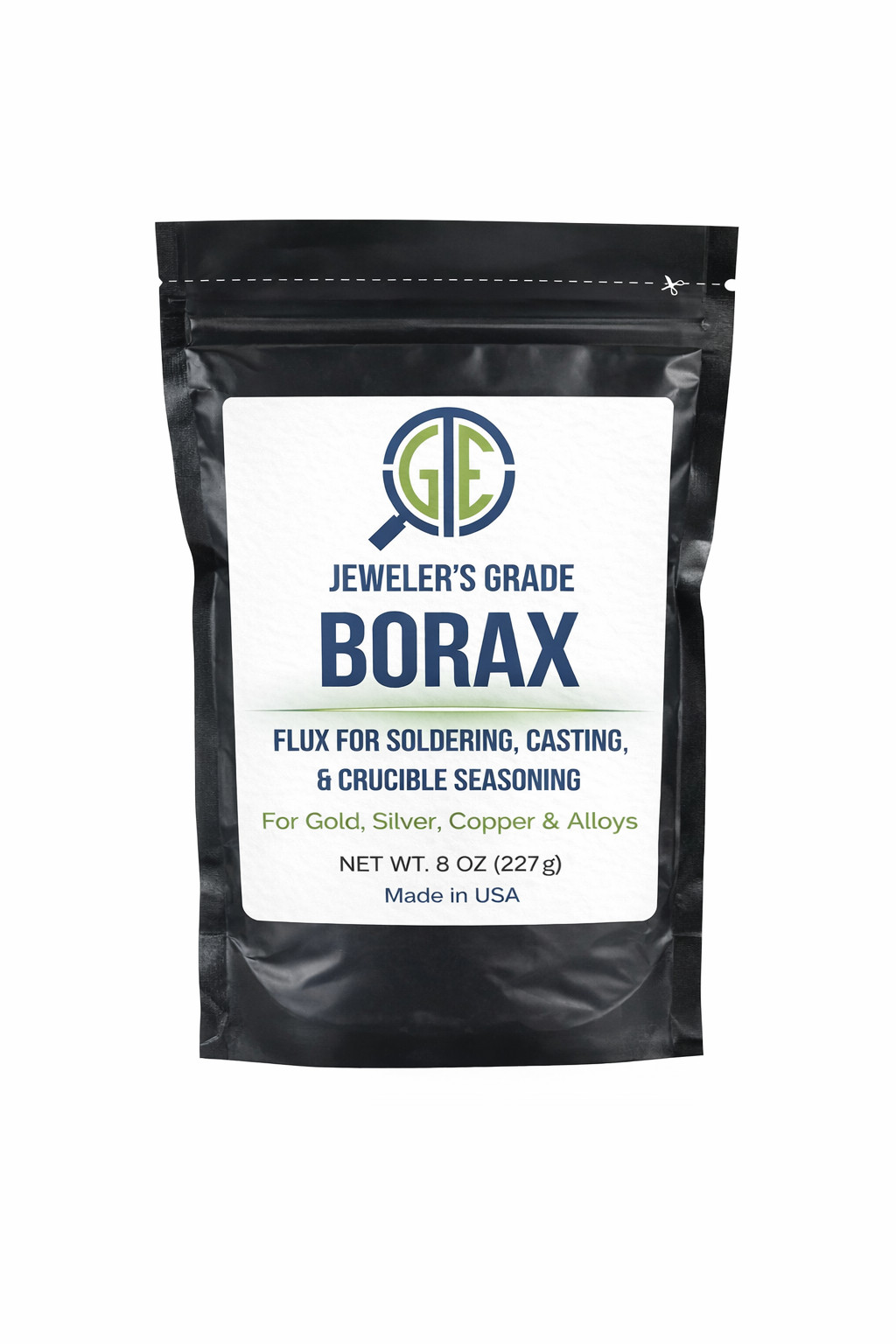 Borax Flux 1 Pound Melting Gold Silver Crucible Glaze Jewelry Casting 16oz Bag