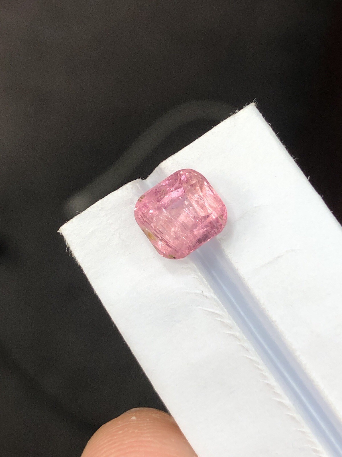 2 Ct Pink Tourmaline | Pink Afghan Tourmaline | Untreated Cushion Cut