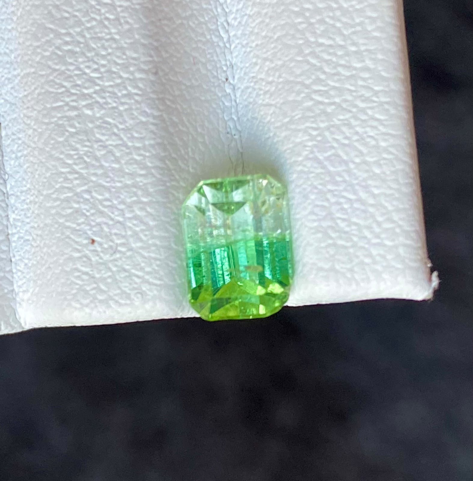 2.5 carat Rare Bicolor Tourmaline Losse Gemstone Afghanistan. Cushion Cut..
