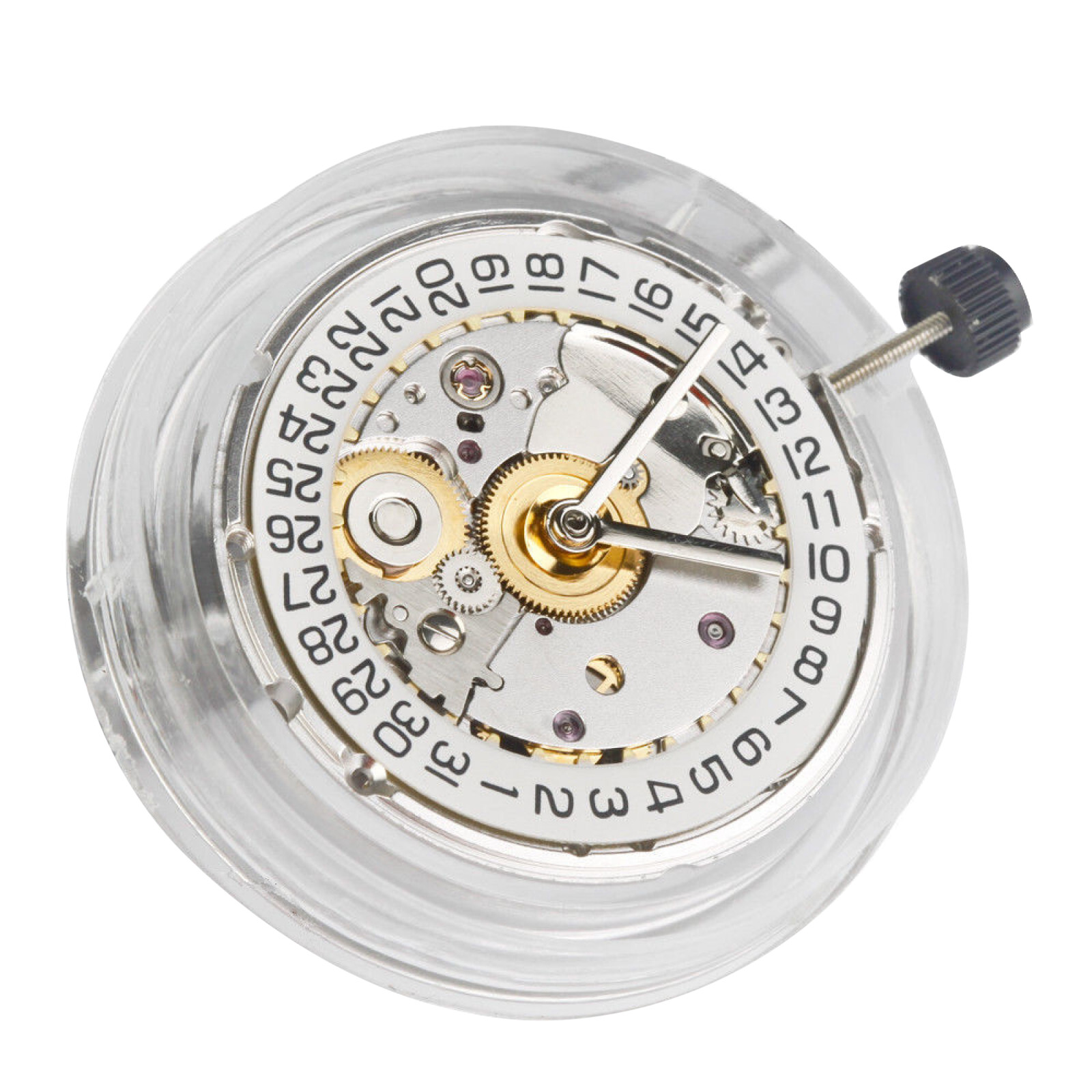 White/Gold Retro Clone 25 Jewels Automatic Watch Movement For ETA 2824 2824-2 B