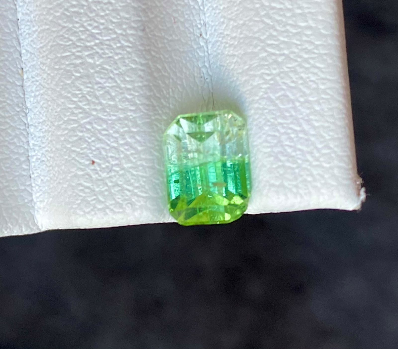 2.5 carat Rare Bicolor Tourmaline Losse Gemstone Afghanistan. Cushion Cut..